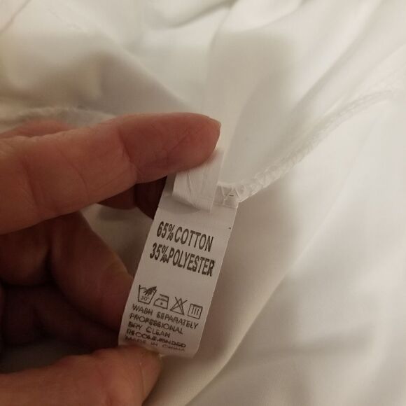 White Ruffle Hem Dress small nwot B-2 - Picture 7 of 16